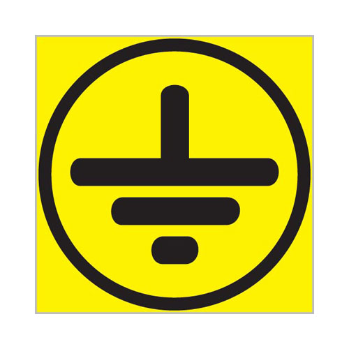 Знак Z08 (плакат) «Заземление»