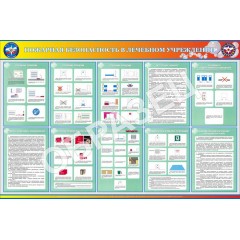 Стенд ПБ-19 - ПБ в лечебном учреждении (1200х800 мм)