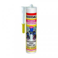 Высокотемпературный силиконовый герметик «Soudal Gasket Seal» (красный)