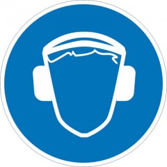 Знак М03 Работать в защитных наушниках