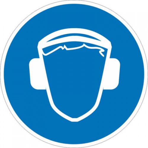 Знак М03 Работать в защитных наушниках