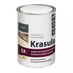 Защитно-декоративный состав для древесины Krasula (0,9 кг)