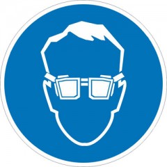 Знак М01 Работать в защитных очках