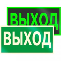 Знак Е22 фотолюминесцентный Выход