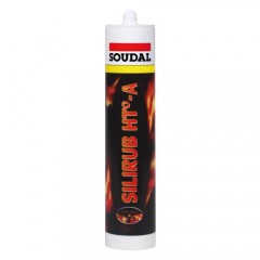 Огнестойкий силиконовый герметик «Soudal» (300 мл)