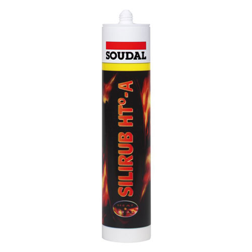 Огнестойкий силиконовый герметик «Soudal» (300 мл)