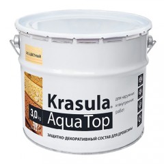 Защитно-декоративный состав для древесины Krasula Aqua Top